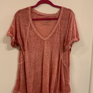 Free people salmon tshirt